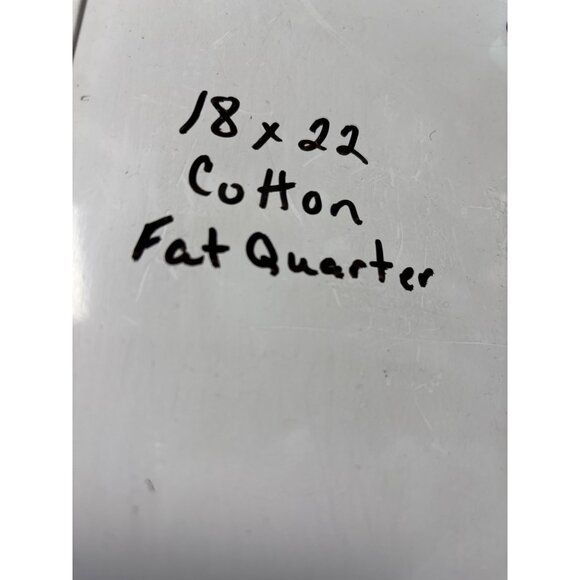 Navy Blue Fat Quarter Cotton Fabric 18x22"White Floral Design Sewing Quilting Ma - Picture 3 of 3